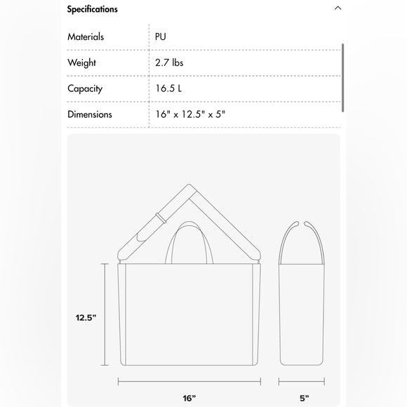 [NWOT] Calpak Haven Laptop Tote - Picture 7 of 7